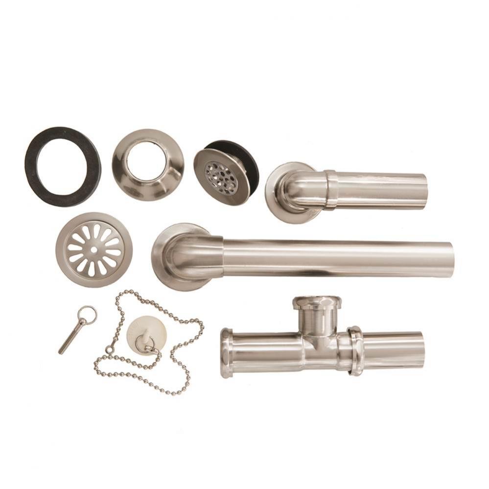 Freestanding Bath Waste- Chain & Stop 16''