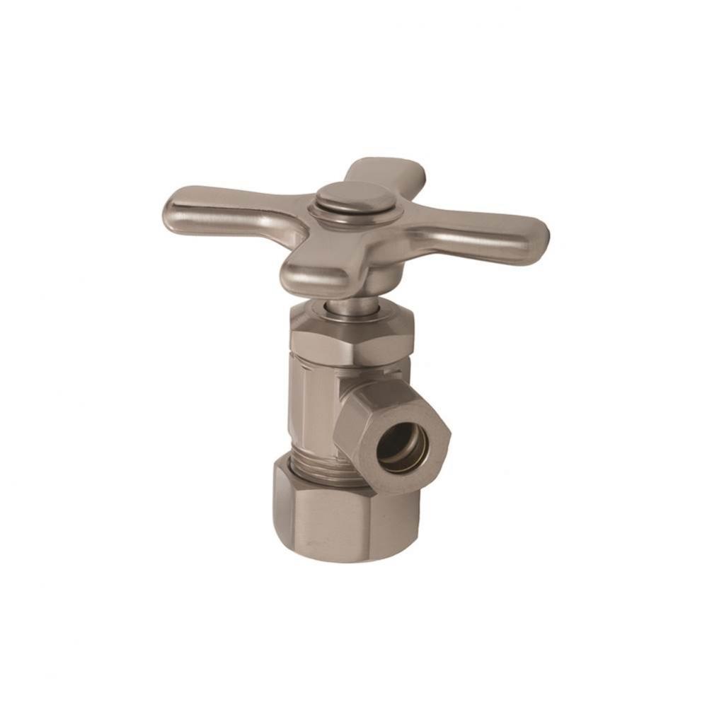 1/2'' Nom Cmp X 3/8'' Od Cmp Ang/Stp - Cross Hndl
