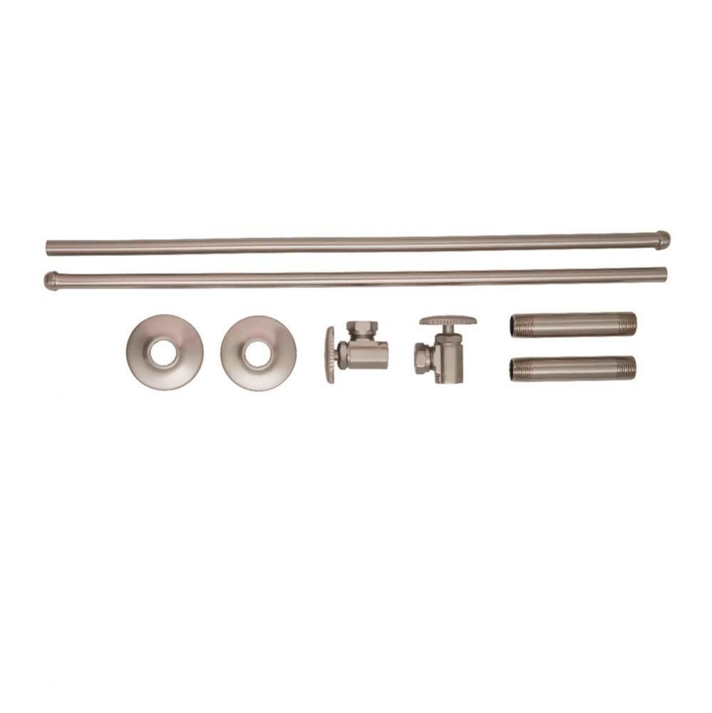 Lav Supply Set 1/2'' IPS X 1/2''-7/16'' Angle Stop