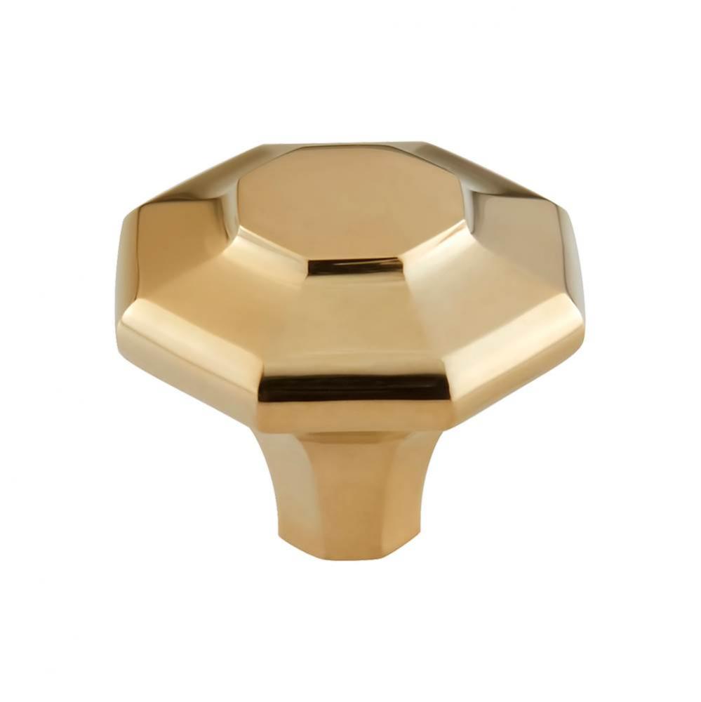 Palazzo Knob 1 5/8 Inch Unlacquered Brass