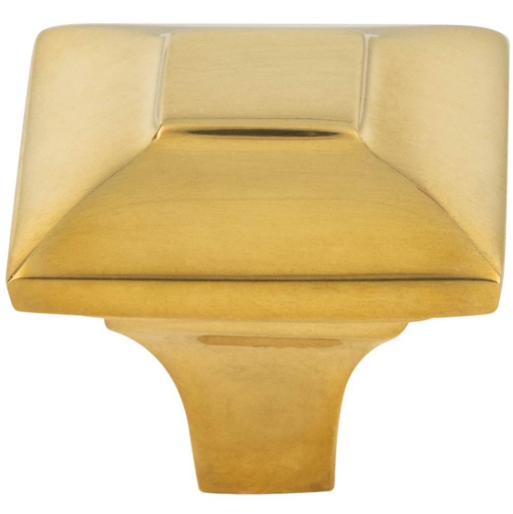 Alston Knob 1 3/16 Inch Unlacquered Brass