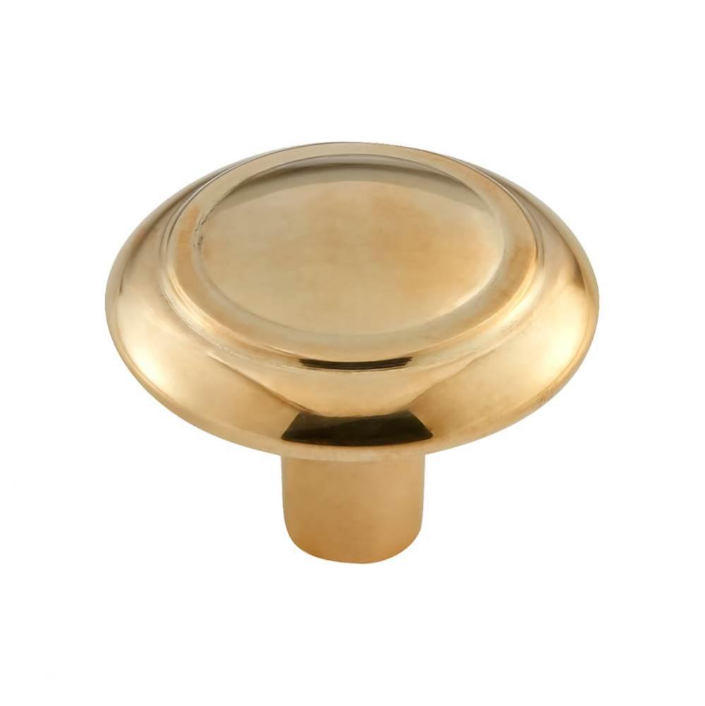 Cala Knob 1 1/2 Inch Unlacquered Brass