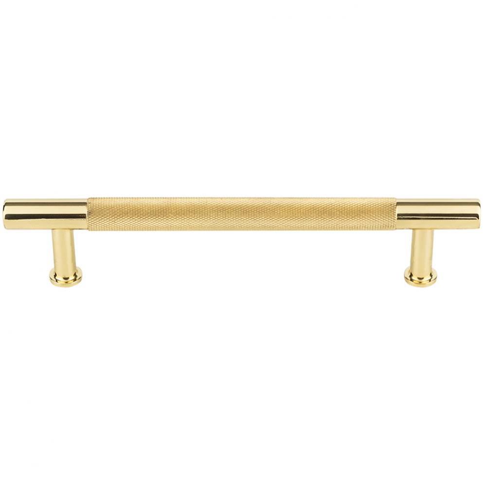 Beliza Knurled Bar Pull 5 1/16 Inch (c-c) Polished Brass