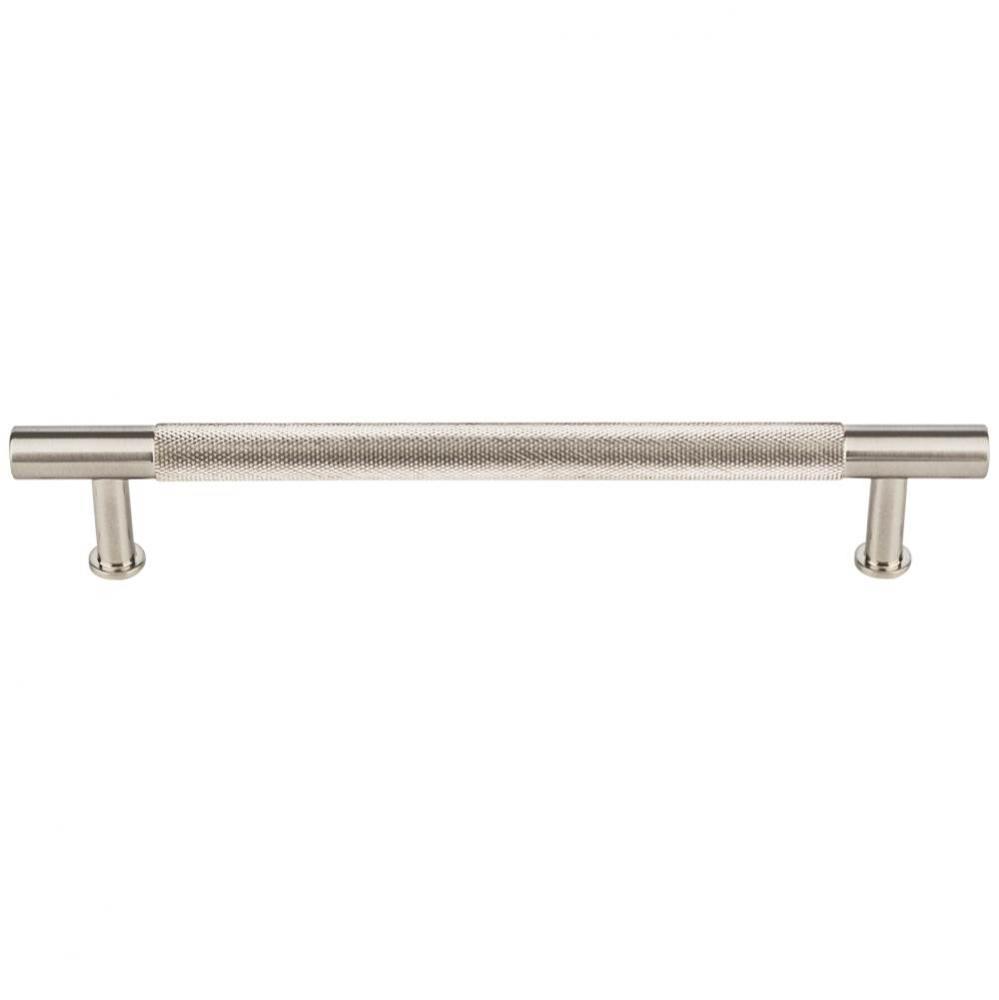 Beliza Knurled Bar Pull 6 5/16 Inch (c-c) Brushed Satin Nickel