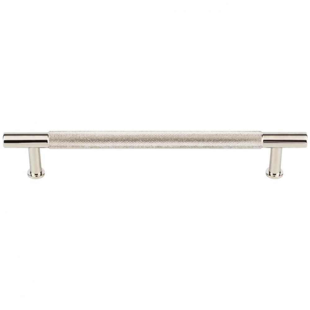Beliza Knurled Bar Pull 6 5/16 Inch (c-c) Polished Nickel