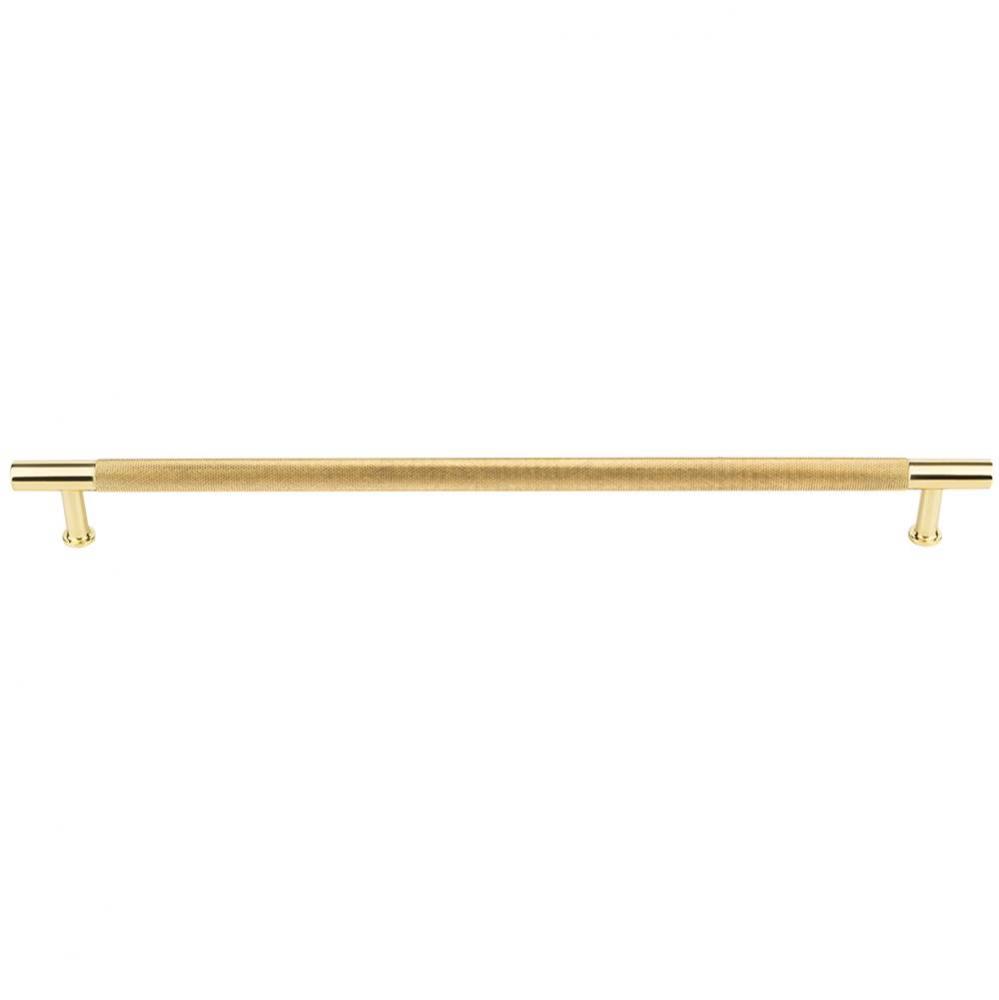 Beliza Knurled Bar Pull 12 Inch (c-c) Polished Brass