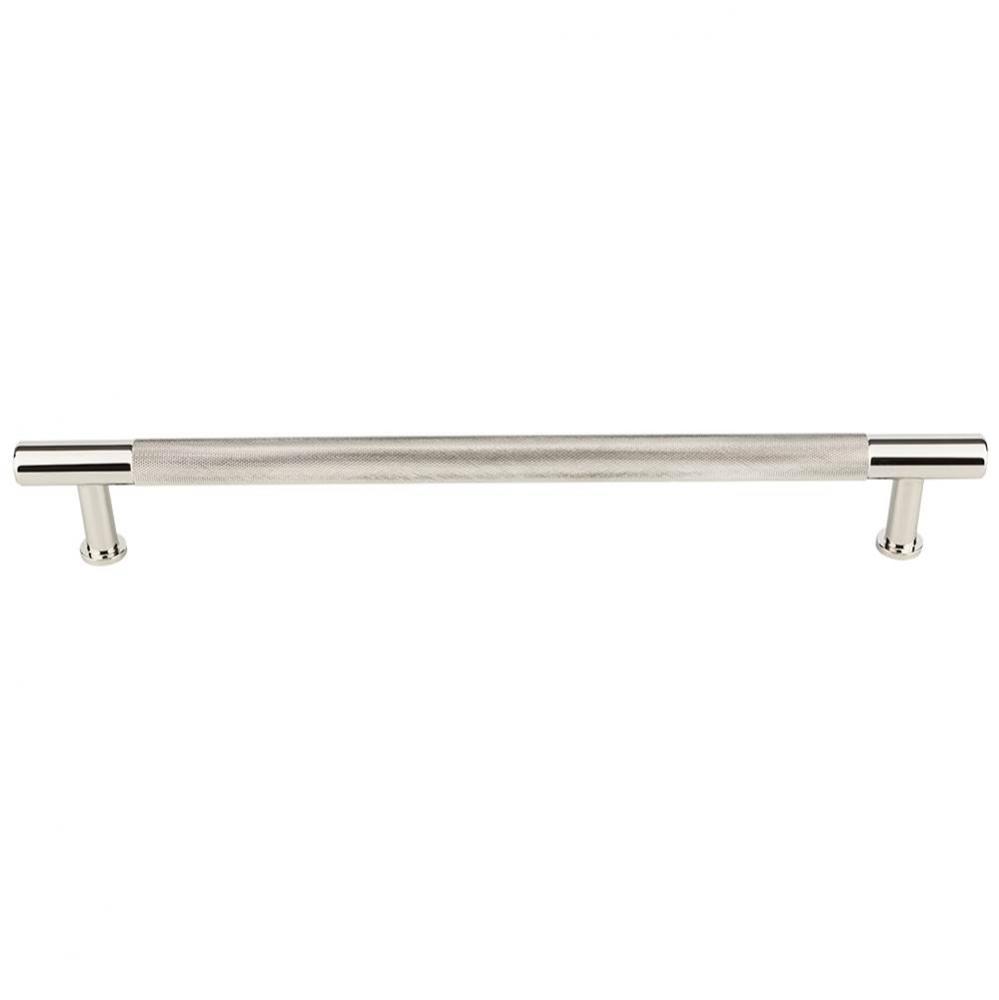 Beliza Knurled Appliance Pull 12 Inch (c-c) Polished Nickel