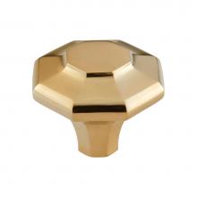 Vesta V7152ULB - Palazzo Knob 1 5/8 Inch Unlacquered Brass