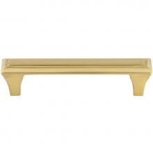 Vesta V7302SB - Alston Pull 3 3/4 Inch (c-c) Satin Brass