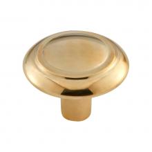 Vesta V7351ULB - Cala Knob 1 1/2 Inch Unlacquered Brass