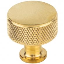 Vesta V7400ULB - Beliza Cylinder Knurled Knob 15/16 Inch Unlacquered Brass