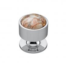 Vesta V7552PC - FireSky Mohave Yellow Knob 1 3/8 Inch Polished Chrome Base