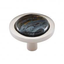 Vesta V7581PN - FireSky Iron Tiger Eye Knob 1 9/16 Inch Polished Nickel Base