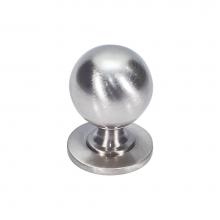 Vesta V7700BSN - Divina Round Smooth Knob 1 Inch Brushed Satin Nickel