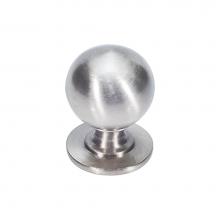 Vesta V7702BSN - Divina Round Smooth Knob 1 1/4 Inch Brushed Satin Nickel