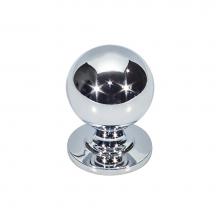 Vesta V7702PC - Divina Round Smooth Knob 1 1/4 Inch Polished Chrome