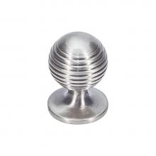 Vesta V7710BSN - Divina Round Rimmed Knob 1 Inch Brushed Satin Nickel