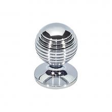 Vesta V7710PC - Divina Round Rimmed Knob 1 Inch Polished Chrome