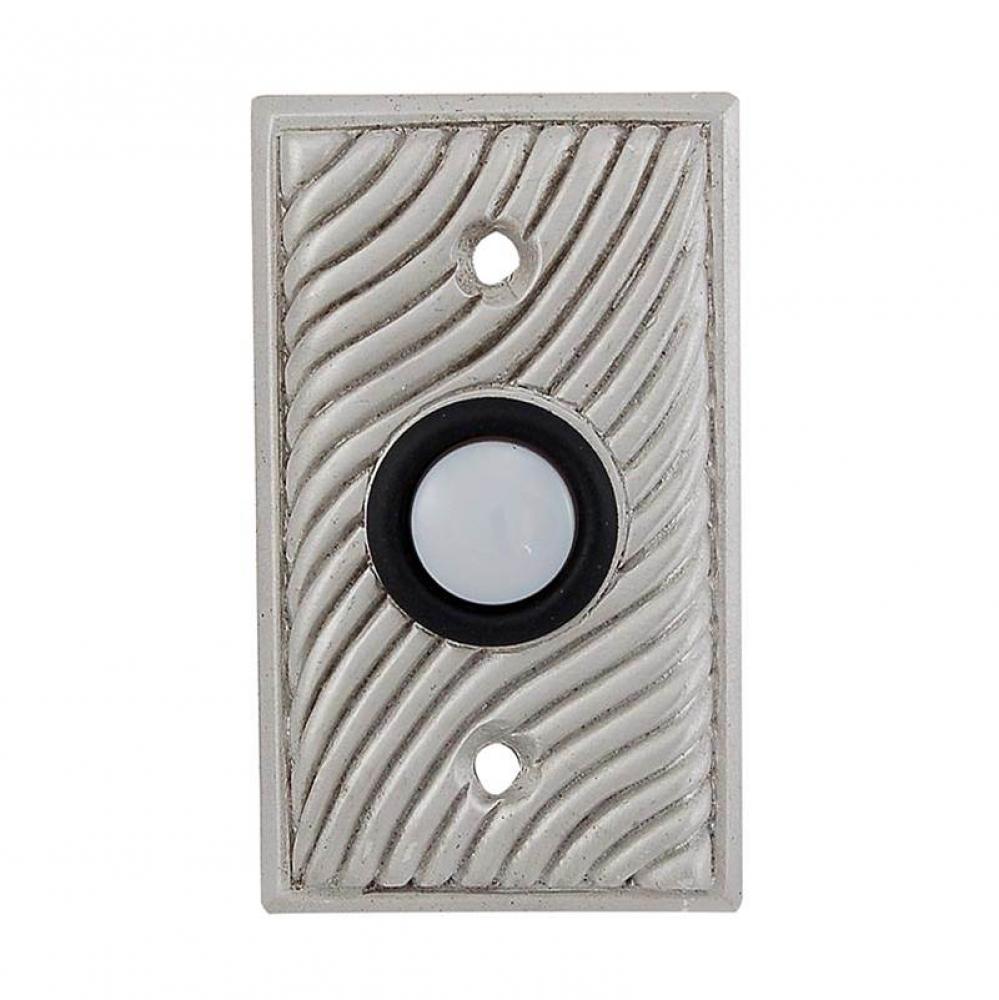 Sanzio, Doorbell, Rectangle, Satin Nickel