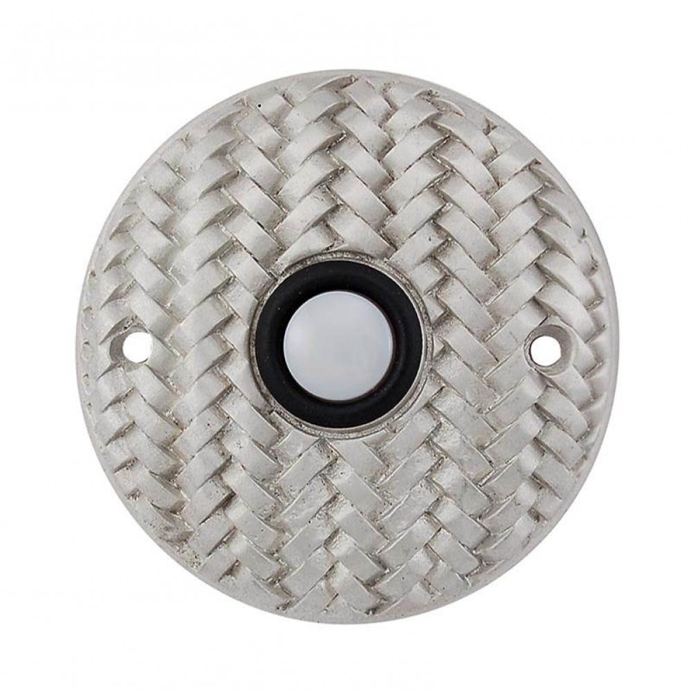 Cestino, Doorbell, Round, Satin Nickel