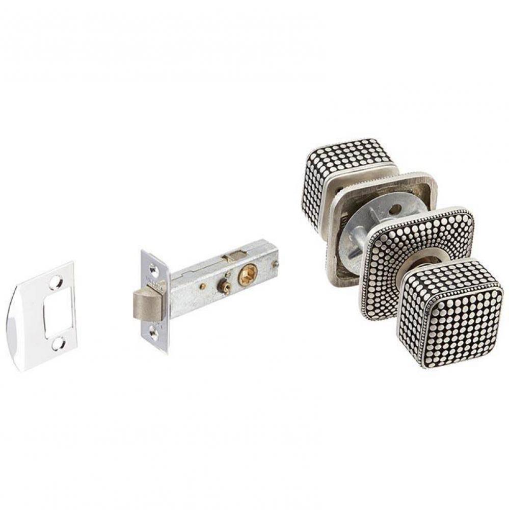 Tiziano, Door Handle, Privacy, Antique Silver