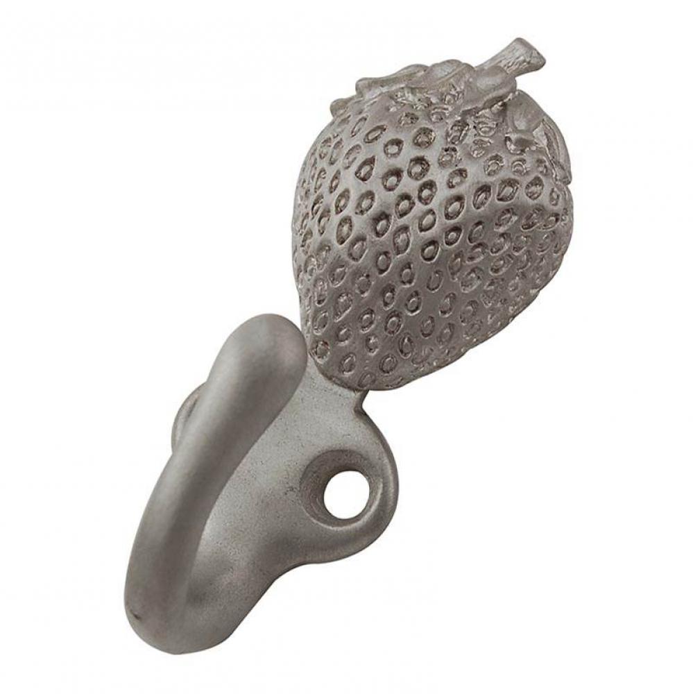 Fiori, Hook, Strawberry, Satin Nickel