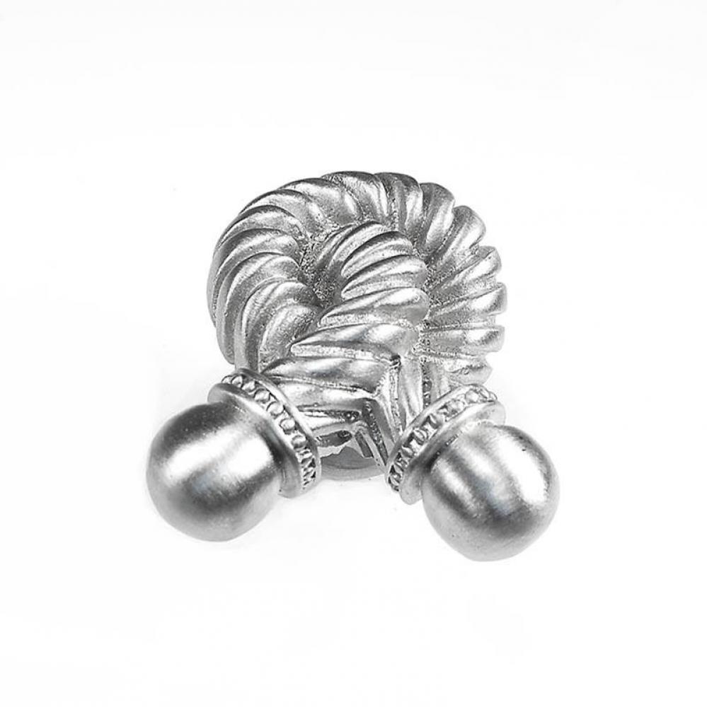 Equestre, Knob, Small, Rope, Satin Nickel