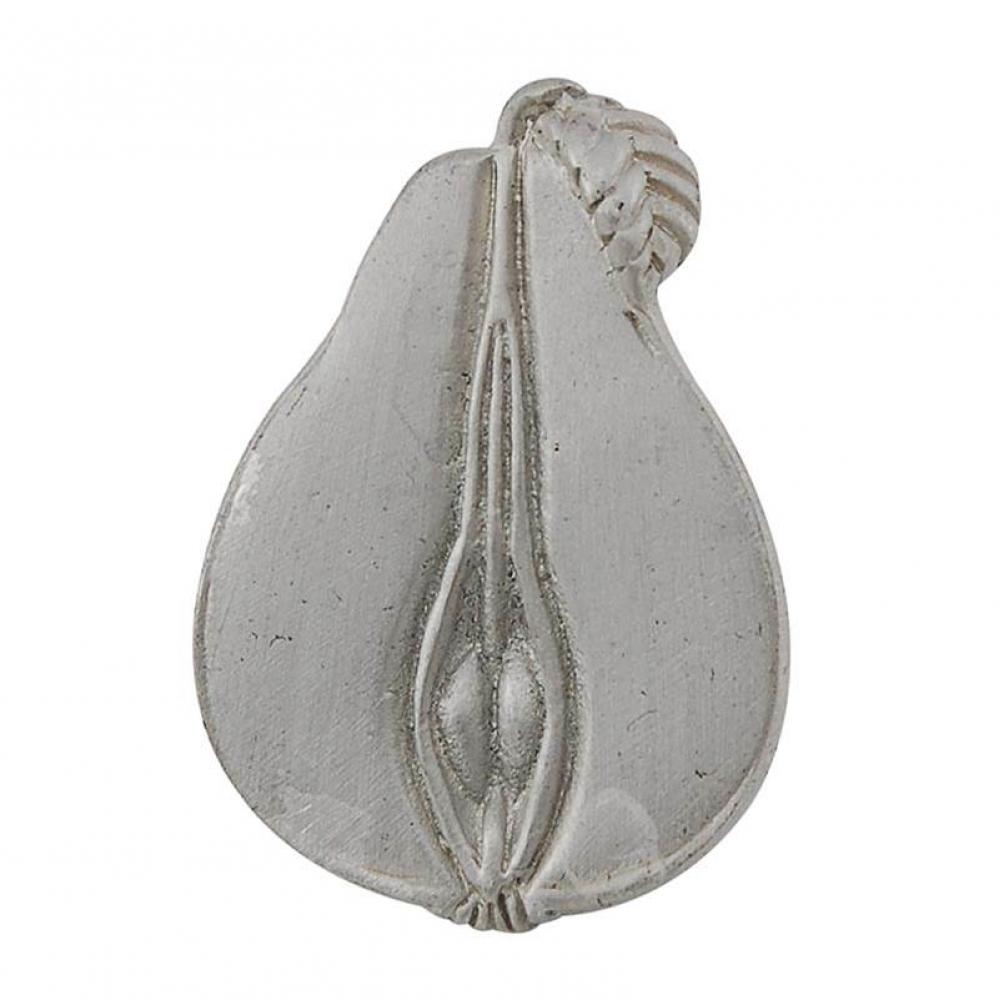 Fiori, Knob, Large, Pear, Satin Nickel