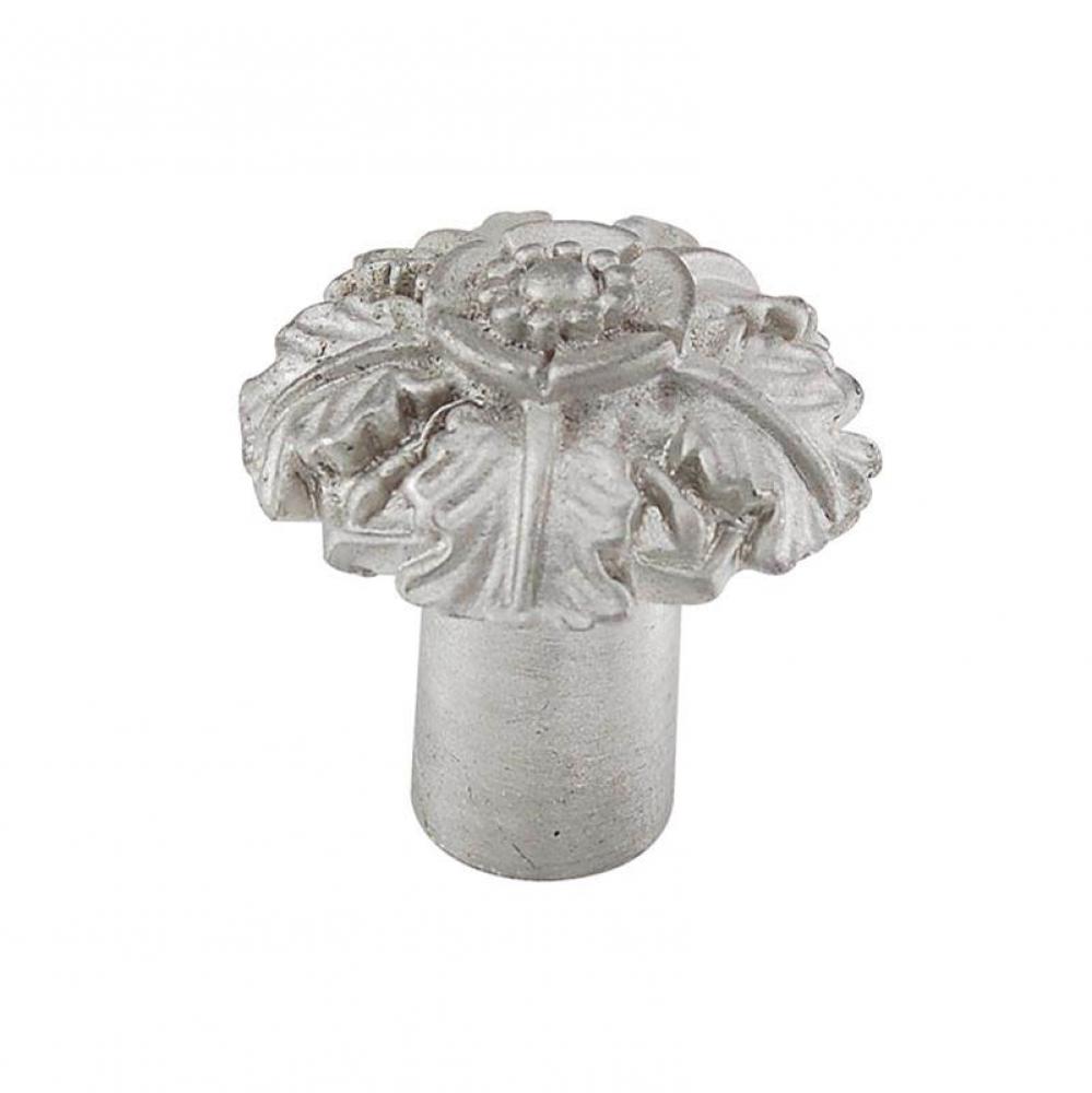 Carlotta, Knob, Small, Passionflower, Satin Nickel
