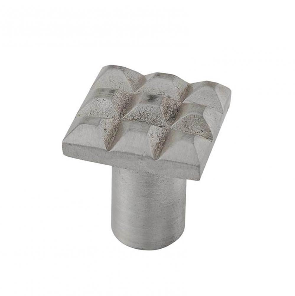 Tiziano, Knob, Small, Square, Satin Nickel