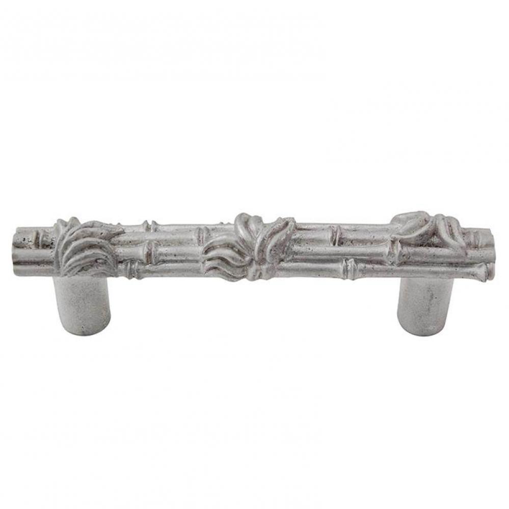 Palmaria, Pull, Bamboo, 3 Inch, Satin Nickel