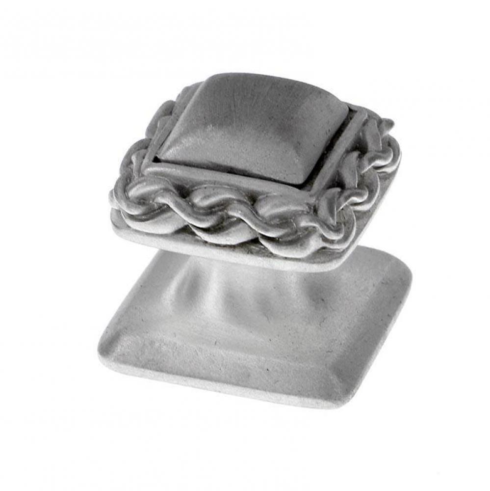 Gioiello, Knob, Small, Wavy Lines, Satin Nickel