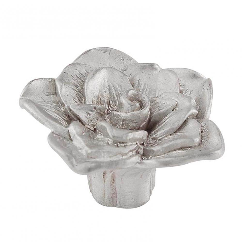 Carlotta, Knob, Large, Rose, Satin Nickel