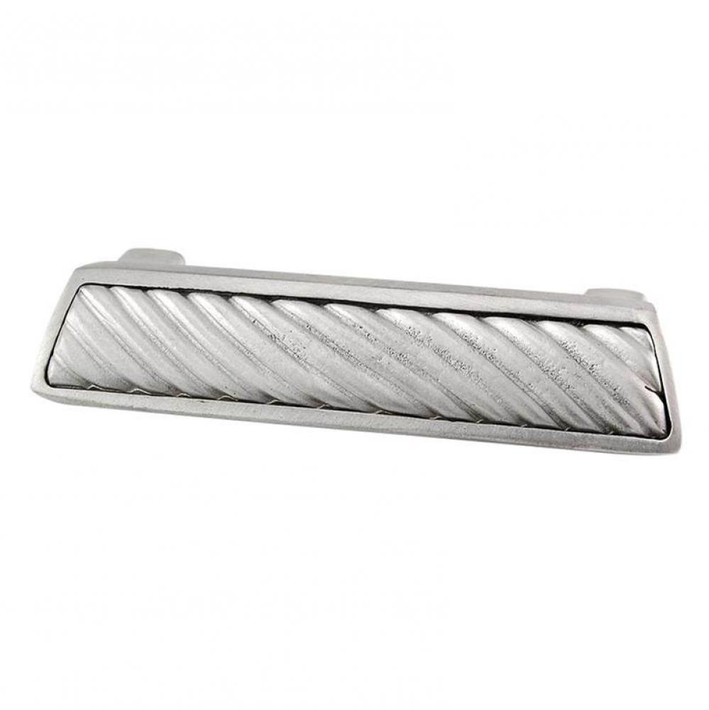 Sanzio, Finger Pull, Wavy Lines, Satin Nickel