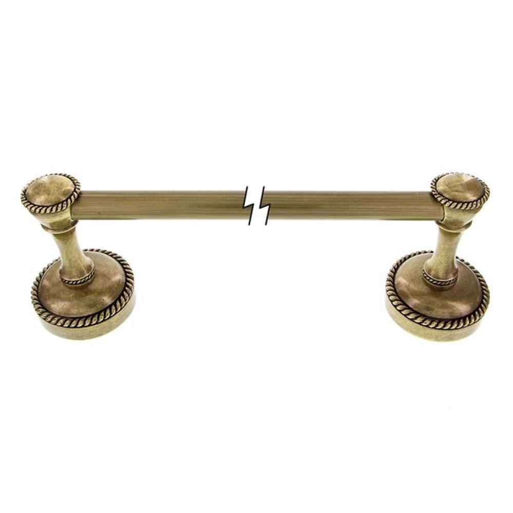 Equestre, Towel Bar, 18 Inch, Antique Brass