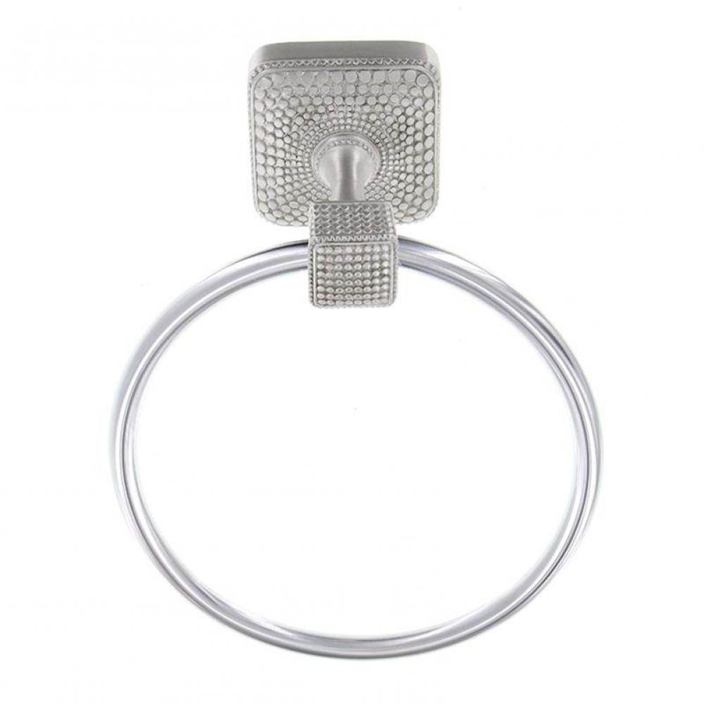 Tiziano, Towel Ring, Satin Nickel