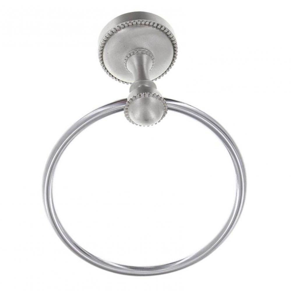 Sanzio, Towel Ring, Satin Nickel