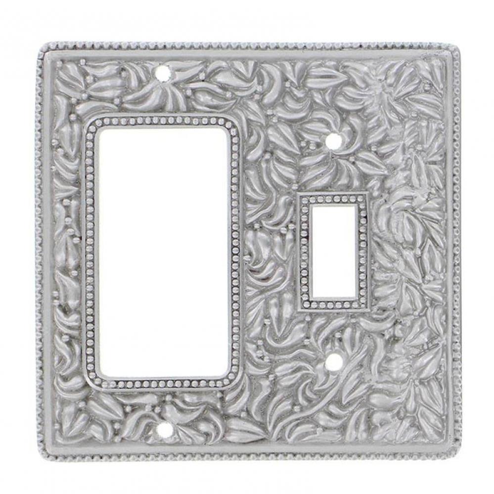 San Michele, Wall Plate, Toggle/Dimmer, Satin Nickel