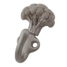 Vicenza Designs H5013-SN - Fiori, Hook, Broccoli, Satin Nickel