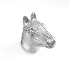 Vicenza Designs K1017-SN - Equestre, Knob, Large, Horse, Satin Nickel