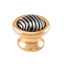 Vicenza Designs K1025-TT - Sanzio, Knob, Large, Wavy Lines, Two-Tone
