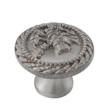 Vicenza Designs K1029P-SN - Sforza, Knob, Large, Classical, Small Base, Satin Nickel