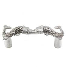 Vicenza Designs K1057-SN - Pollino, Pull, Koi, 3 Inch, Satin Nickel