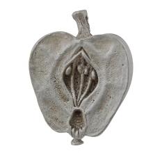 Vicenza Designs K1080-SN - Fiori, Knob, Large, Apple, Satin Nickel