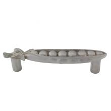 Vicenza Designs K1084-SN - Fiori, Pull, Peapod, 3 Inch, Satin Nickel