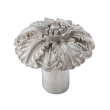 Vicenza Designs K1097-SN - Carlotta, Knob, Large, Passionflower, Satin Nickel