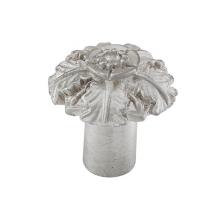 Vicenza Designs K1098-SN - Carlotta, Knob, Small, Passionflower, Satin Nickel