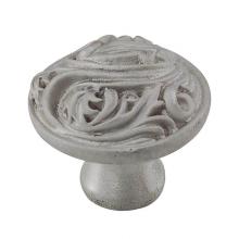 Vicenza Designs K1113P-SN - Liscio, Knob, Large, Small Base, Satin Nickel