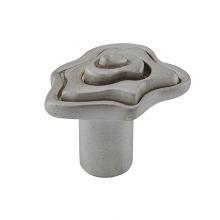 Vicenza Designs K1123-SN - Ariosto, Knob, Small, Deco, Satin Nickel