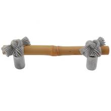 Vicenza Designs K1127-3-SN - Palmaria, Pull, Bamboo Knot, 3 Inch, Satin Nickel